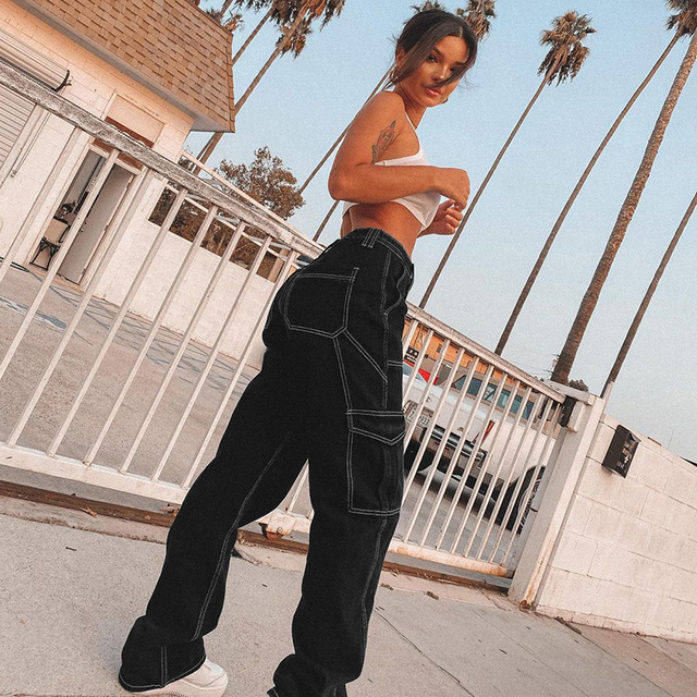 Hirigin kobiety proste dżinsy wysokiej talii duża kieszeń luźny dżins spodnie spodnie Lady moda Casual biegaczy kobieta Streetwear tanie i dobre opinie Poliester Pełnej długości CN (pochodzenie) Jeans Na co dzień Stripe Przycisk fly Kieszenie REGULAR light Hirigin kobiety proste dżinsy wysokiej talii duża kieszeń luźny dżins spodnie spodnie Lady moda Casual biegaczy kobieta Streetwear tanie i dobre opinie Poliester Pełnej długości CN (pochodzenie) Jeans Na co dzień Stripe Przycisk fly Kieszenie REGULAR light