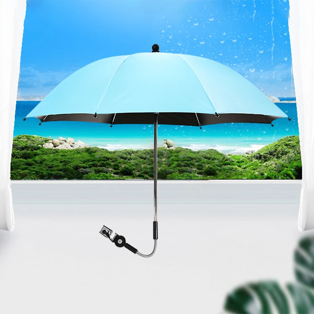 Adjustable Baby Stroller Umbrella Pram Pushchair Parasol Sun Shade Outdoor