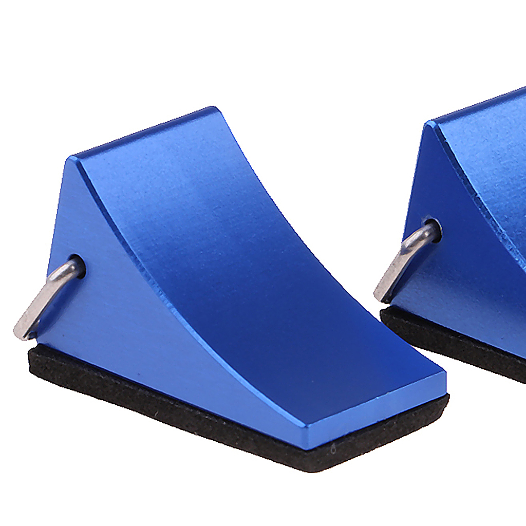 2pcs Metal Wheel Chock Tire Stopper Non Slip Tractor Truck Car Parking Block