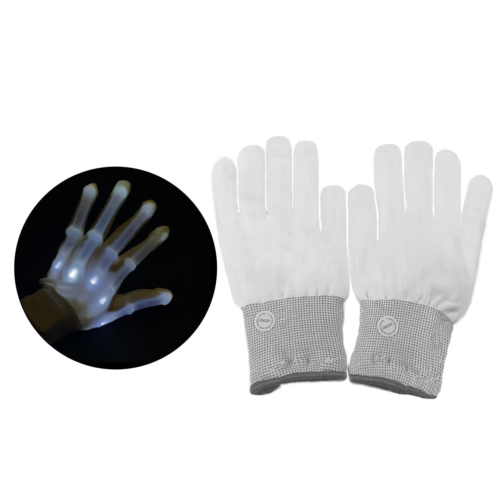 Luminous Light up Gloves Knitting Decorations Performance Flashing LED Glowing Gloves for Birthday Clubbing Christmas Girls/Boys