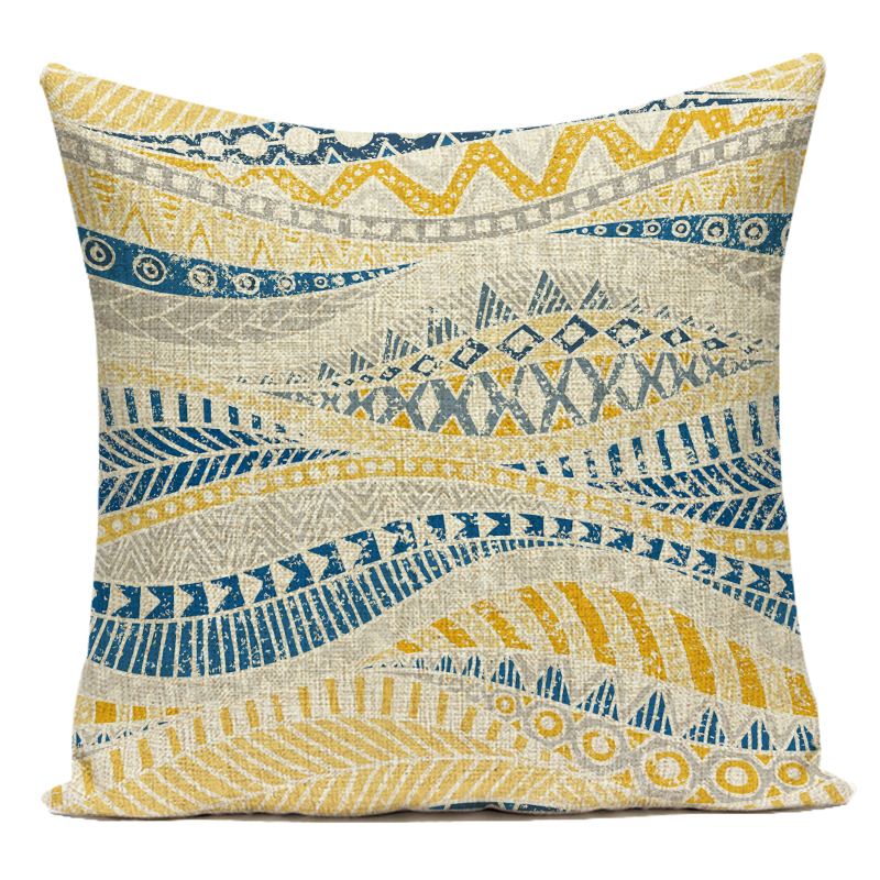 Bohemian Geometry Dekorative Kissen Fall Polyester Sofa Hause Geometrische Kissenbezug für Sofa Hause Wohnzimmer – Detail 6