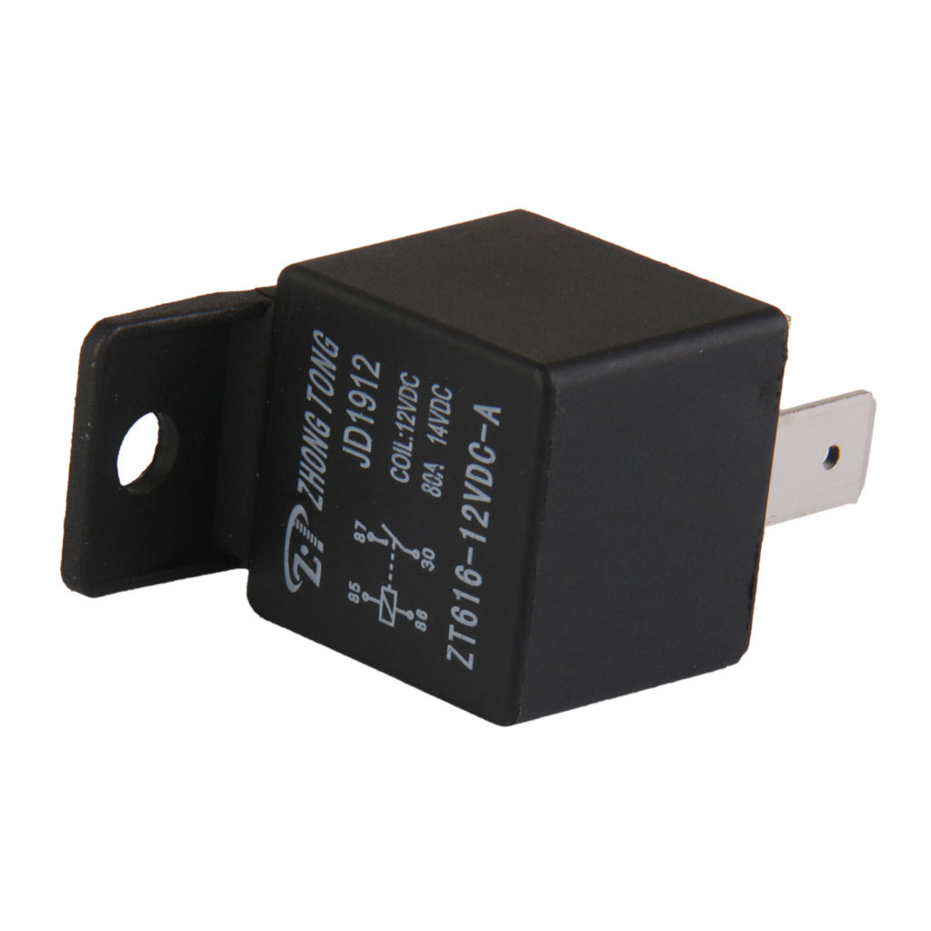 Car Truck Auto Automotive DC 12V 80A 80 AMP SPST Relay Relays 4 Pin Domelight Supervision Trunk Release Polarity Change