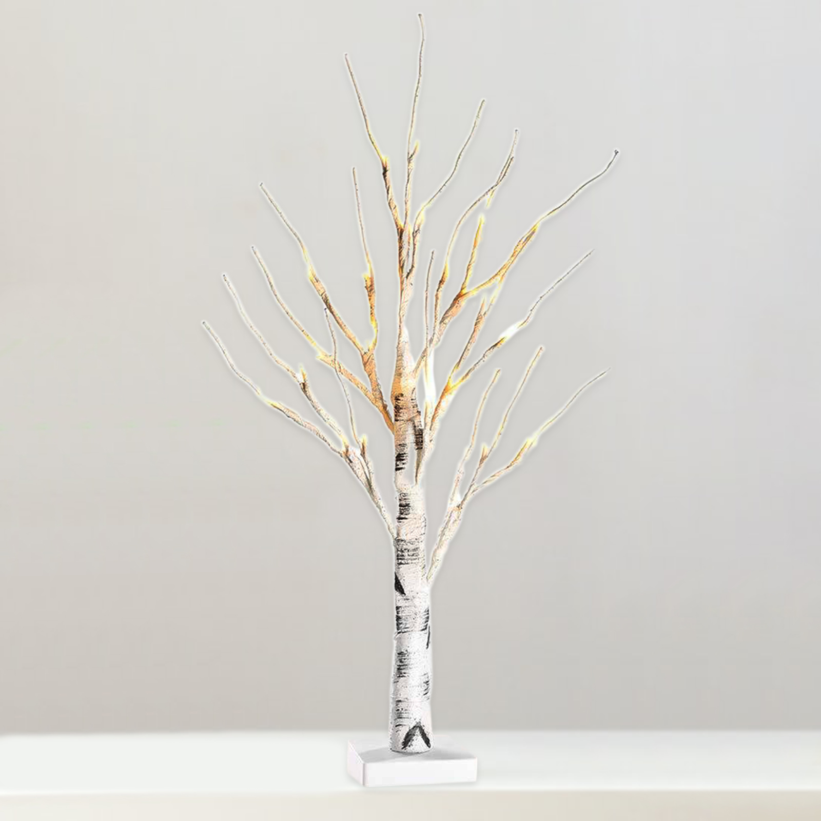 24x LED Birch Tree Light Night Light for Tabletop Outdoor Christmas Party Jewelry Holder Decoration Battery Powered