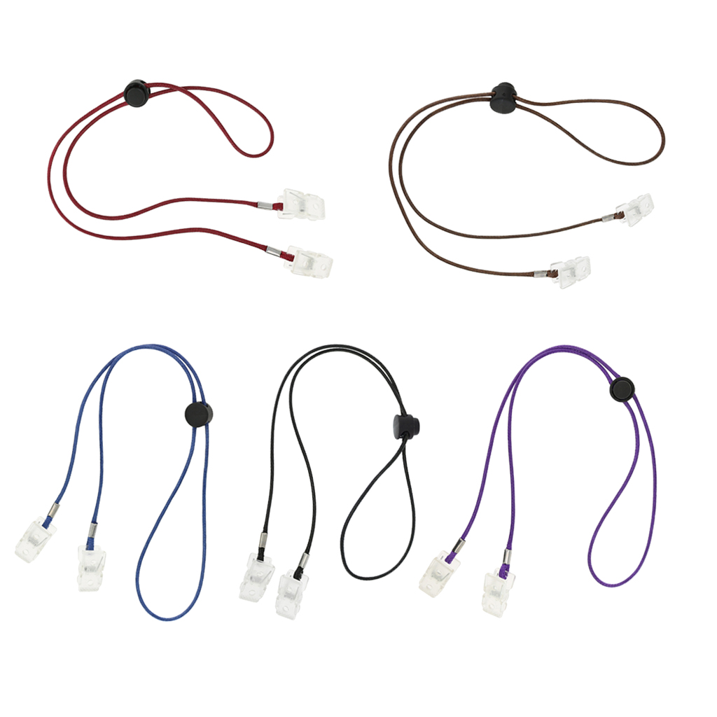 5x Adjustable Elderly Baby Towel Clip Strap Lanyard Bib Holder