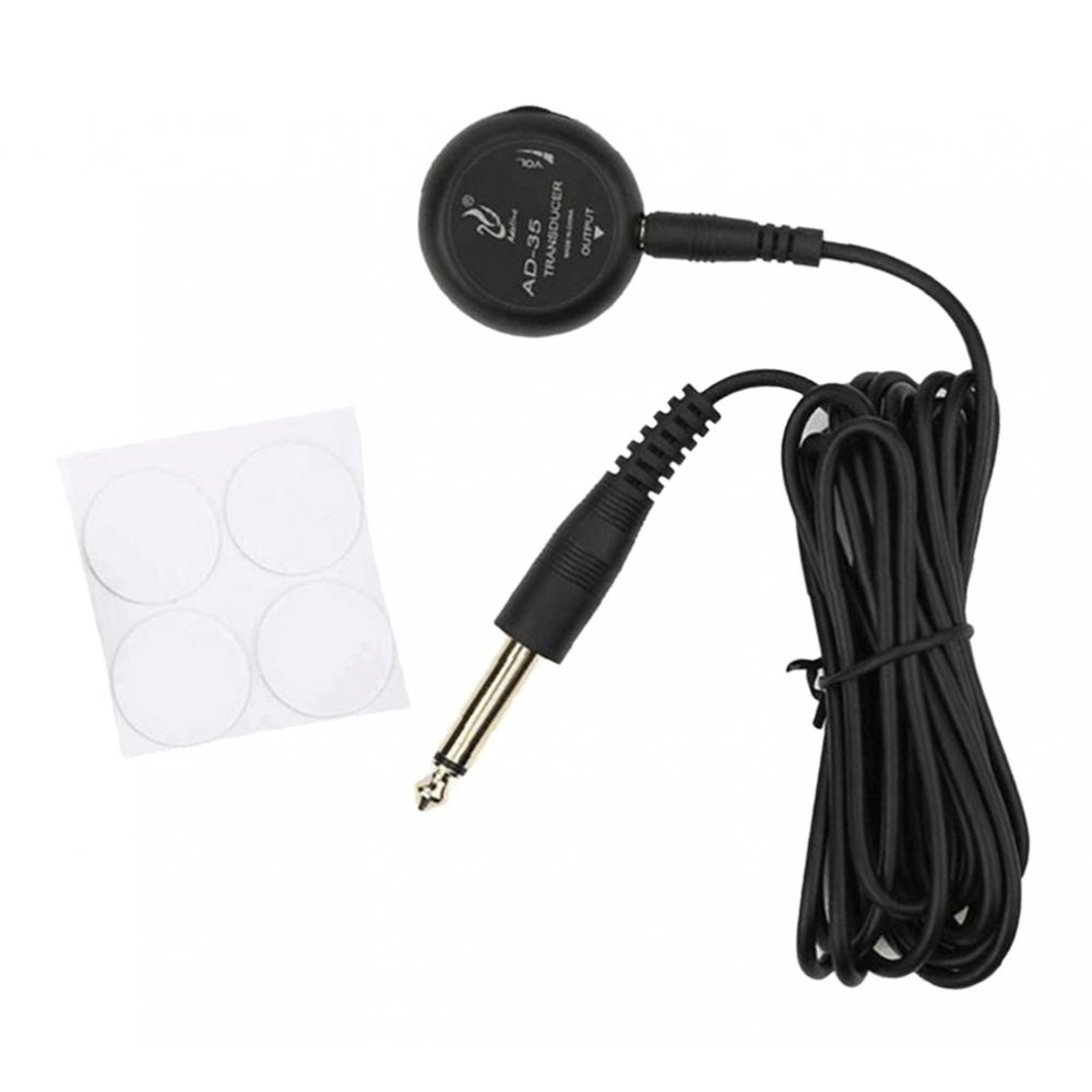 Self-Adhesive Piezo Soundhole Transducer Pickups for Ukulele Mandolin Drum