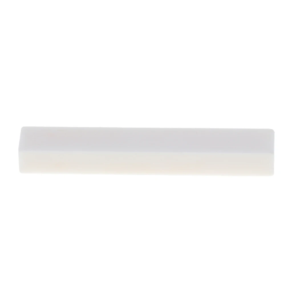 Unbleached Blank & Uncut Guitar Nut Pure Bone for Electric & Acoustic & Classical & Cigar Guitar, Mandolin, Banjo