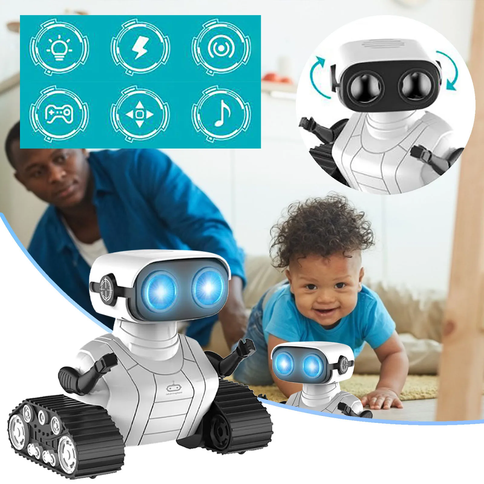 Smart Robots Lawrence Special Deal Remote Control FOR Kids Programmable LED Eyes 