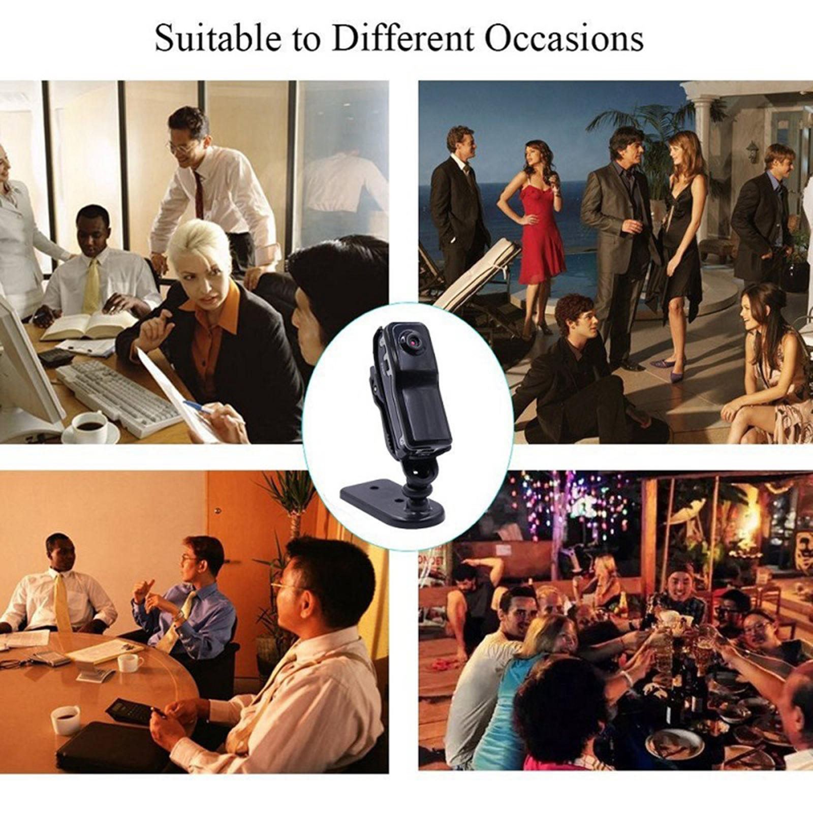 MD80 Mini DV DVR Sports Camera for Bike /Motorbike Video Audio Recorder 480P HD DVR Mini DVR Camera + Holder