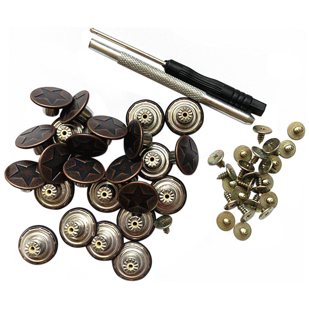 25 Set Jeans Buttons Clothing Jackets Denims Trousers 17mm Crafts Replacement Adjustable DIY Buttons for Sewing Repair Tool