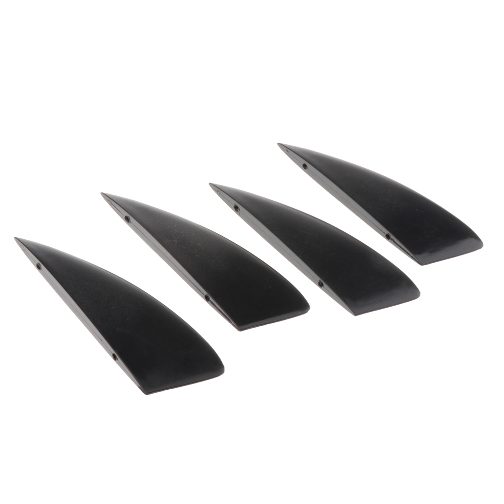 4 Pieces Fiberglass Reinforced Nylon Fin Set for Kiteboarding Kite Flyling Surfing Accessories - Durable & Solid