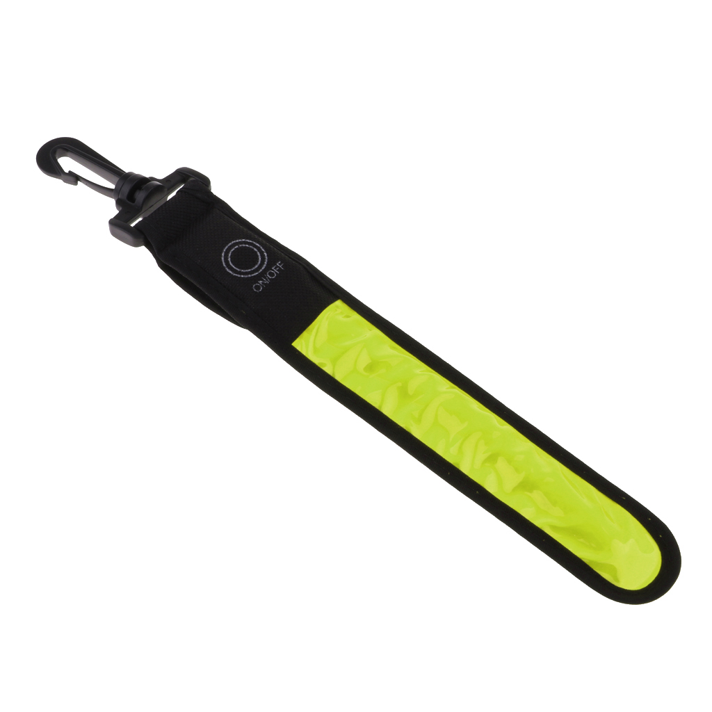 Backpack Reflective Strip Cycle Hiking School Bag Night LED Reflector Light for Outdoor Cyclists, Joggers, Students