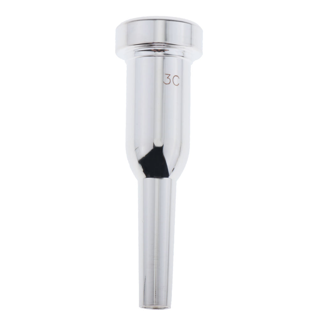 Standard Silvered Trumpet Mouthpiece, 3c for Trumpet Players