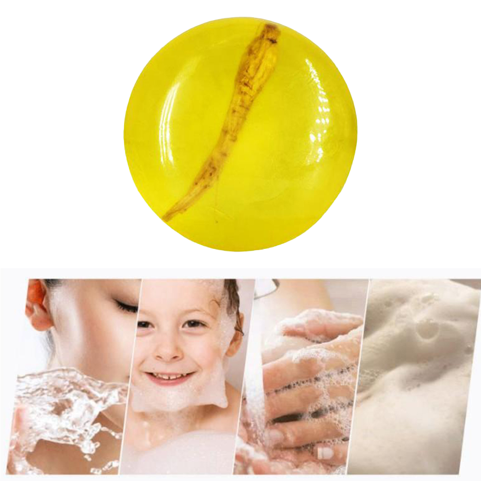 Oil Control Ginseng Soap Bar Anti Mites 100g Body Cleansing Cleanser Soap