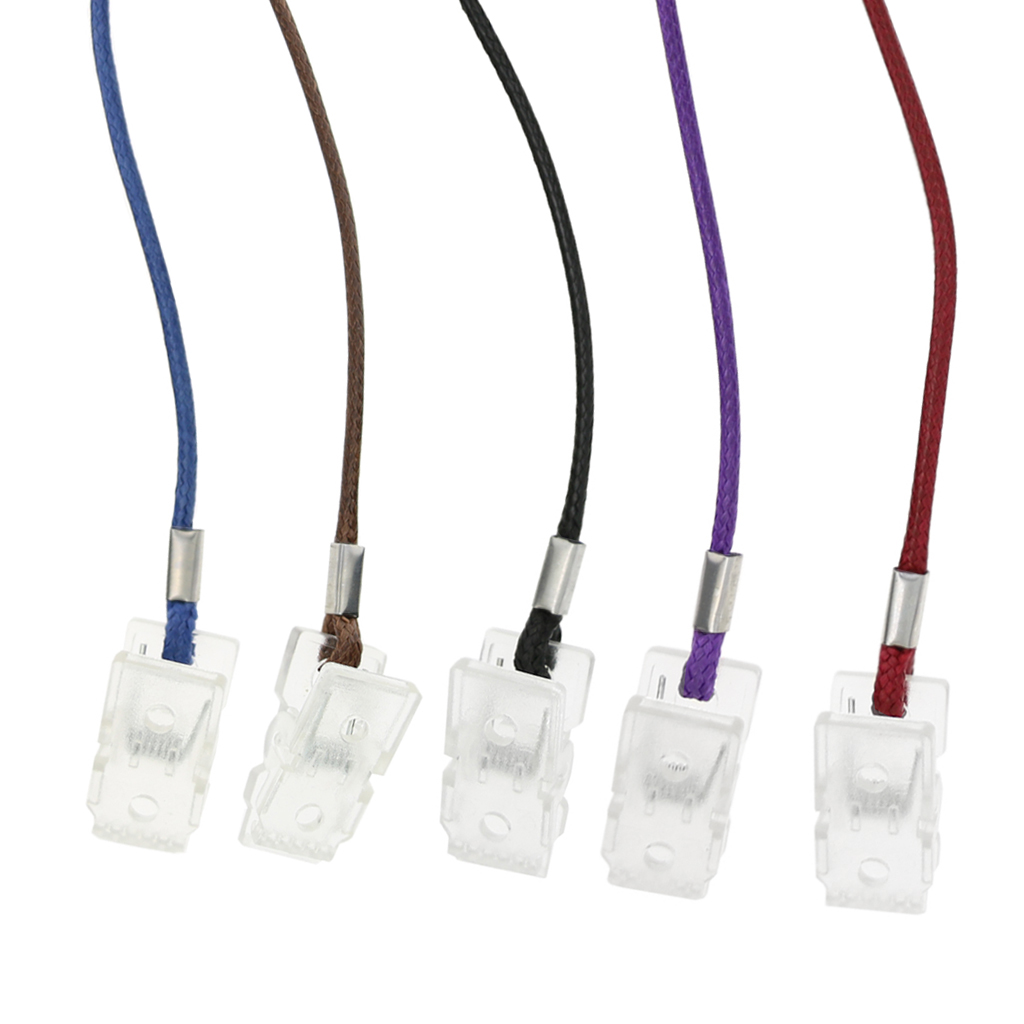 5x Adjustable Elderly Baby Towel Clip Strap Lanyard Bib Holder