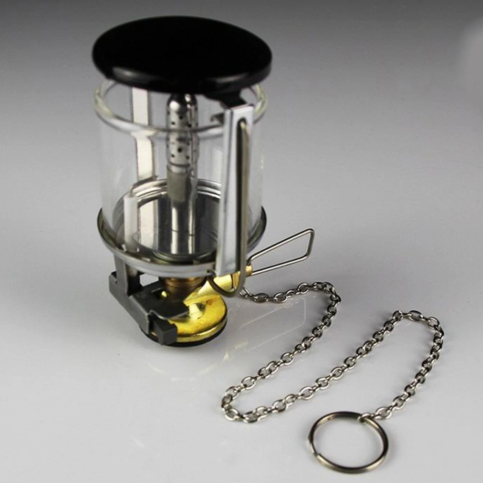 Mini Gas Lantern Fuel Lamp Adjustable Tent Light Trekking Torch Heater Stove
