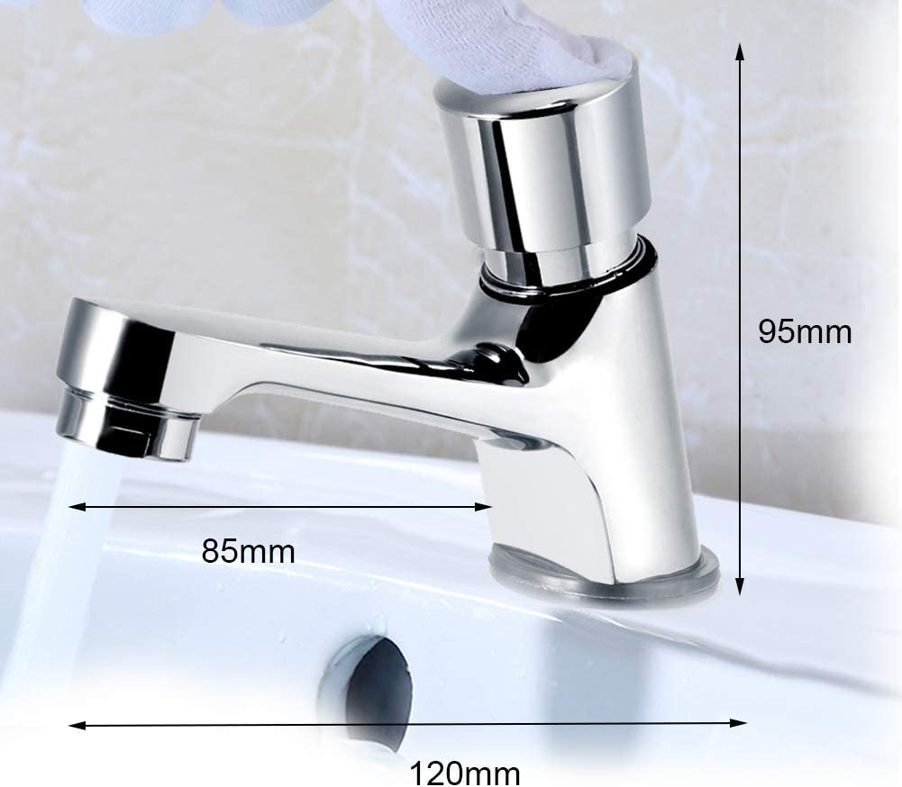 pública, Delay Faucet, Tap for Bathroom, Push, Water Saving, Delay Sink