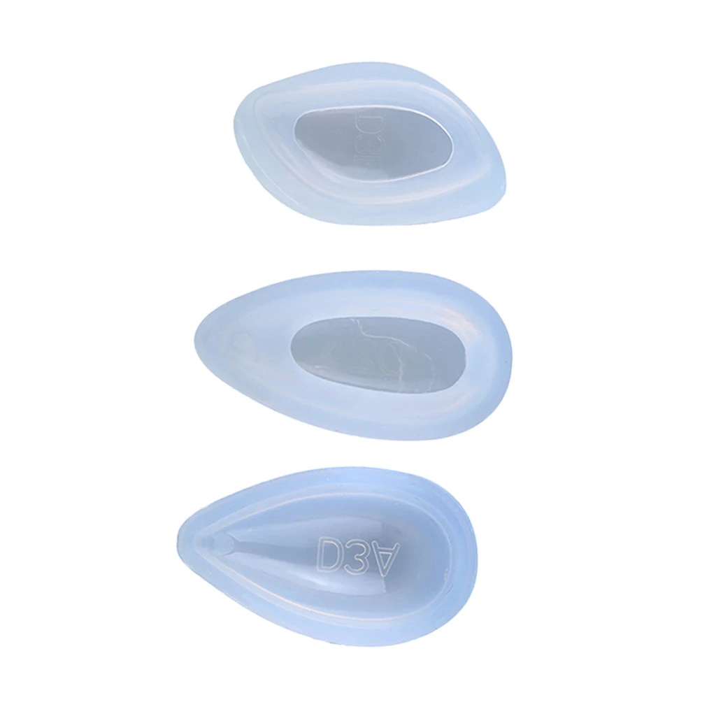 3 Piece Water Drop Crystal Cabochon Pendants Silicone Molds Jewelry Making Mould