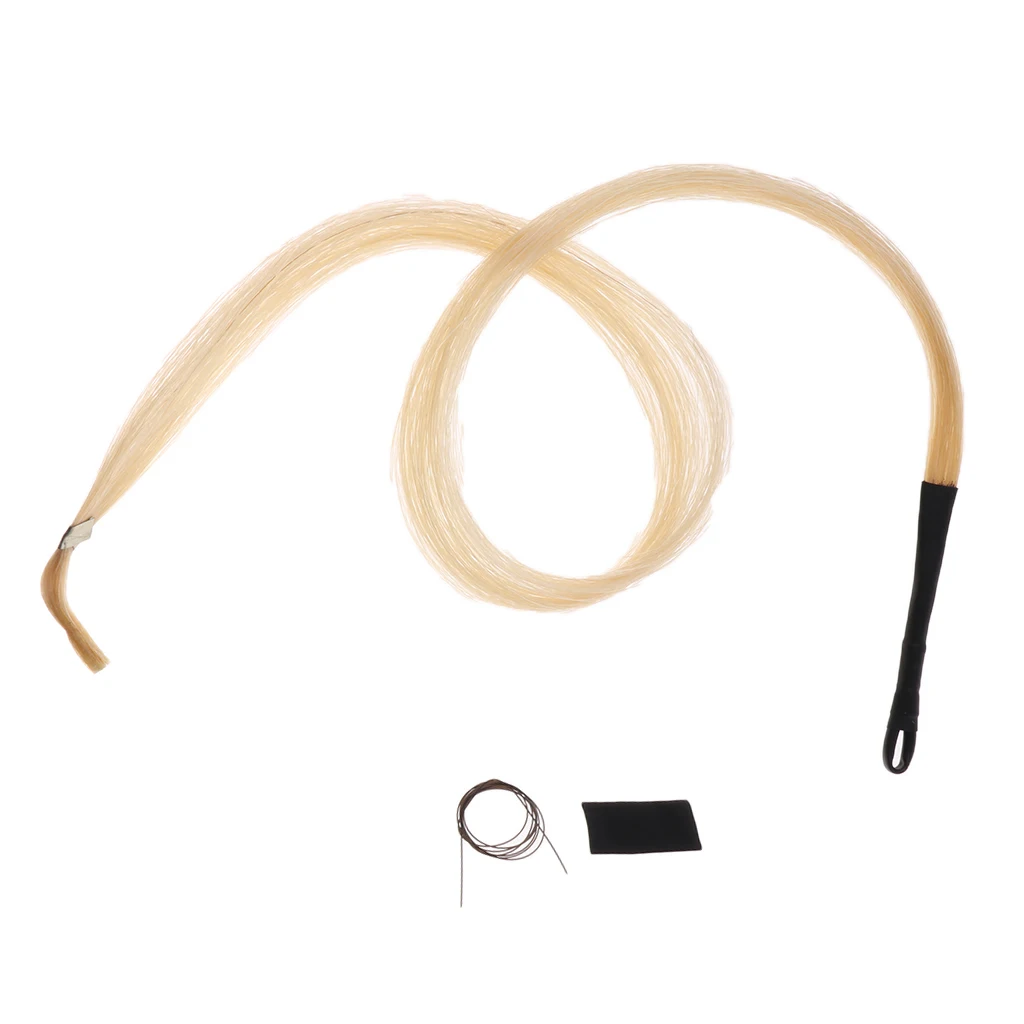 Mongolia Tail Viola Cello Erhu Bow Horsehair for String Instrument