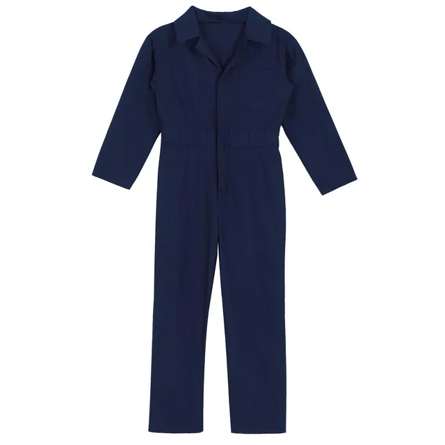Kid's Coverall Boys Child Casual Jumpsuit Pants Long Sleeve 