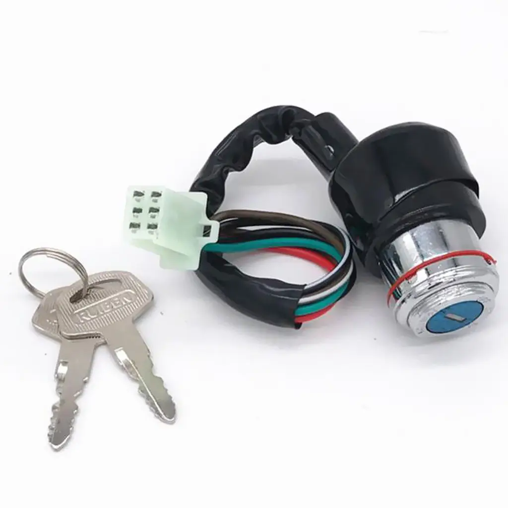 dolity Motorbike Ignition Switch Fuel Gas  Cover Steering Lock Key Set for Suzuki GN125