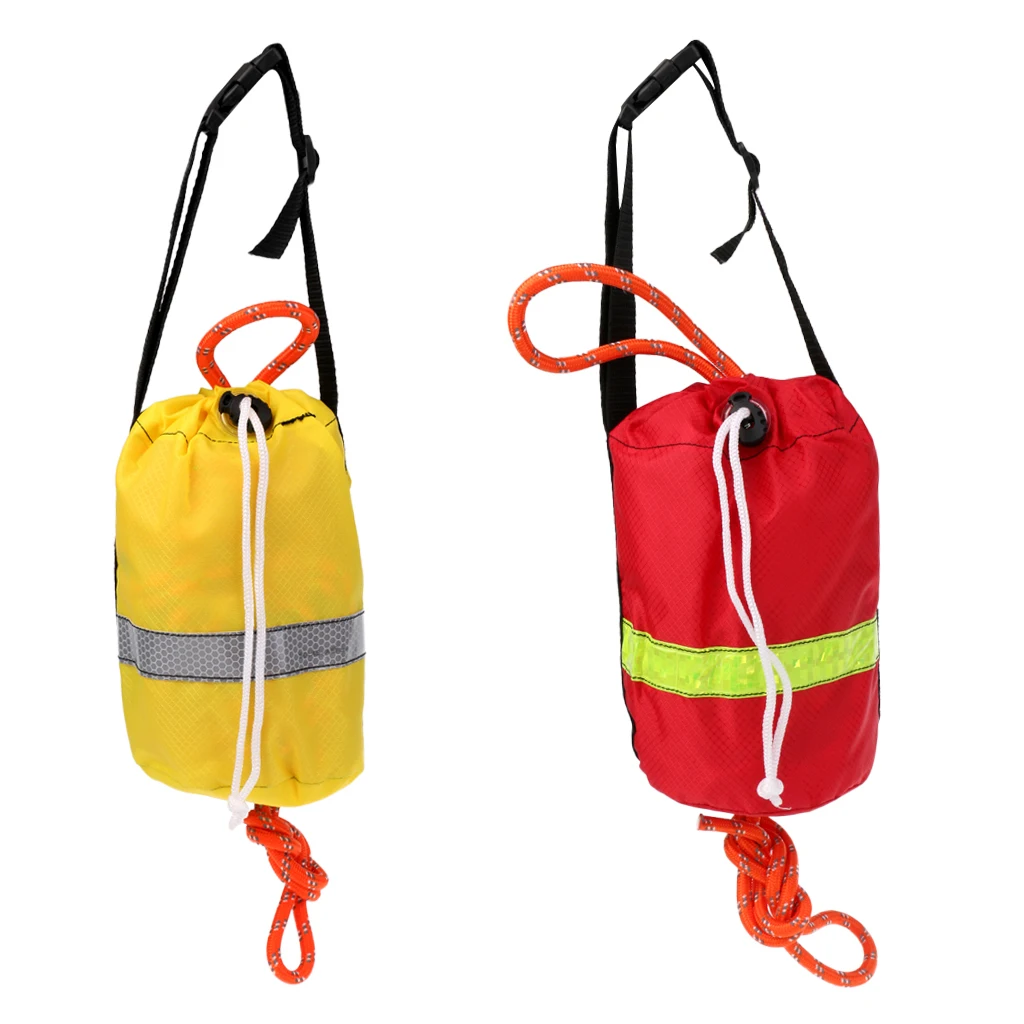 MagiDeal 16m/21m Kayak Reflective Throwline Water  Safe Throw Bag Floating Rope  Throw Line Kit