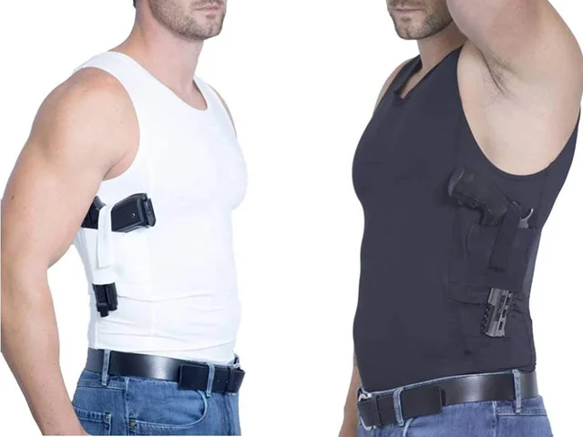 Tactical Concealed Carry Tank Top Gun Holster T-Shirt Men's Military Wear  Clothing Tactical Men's Sleeveless Vest for Gun Carry - AliExpress