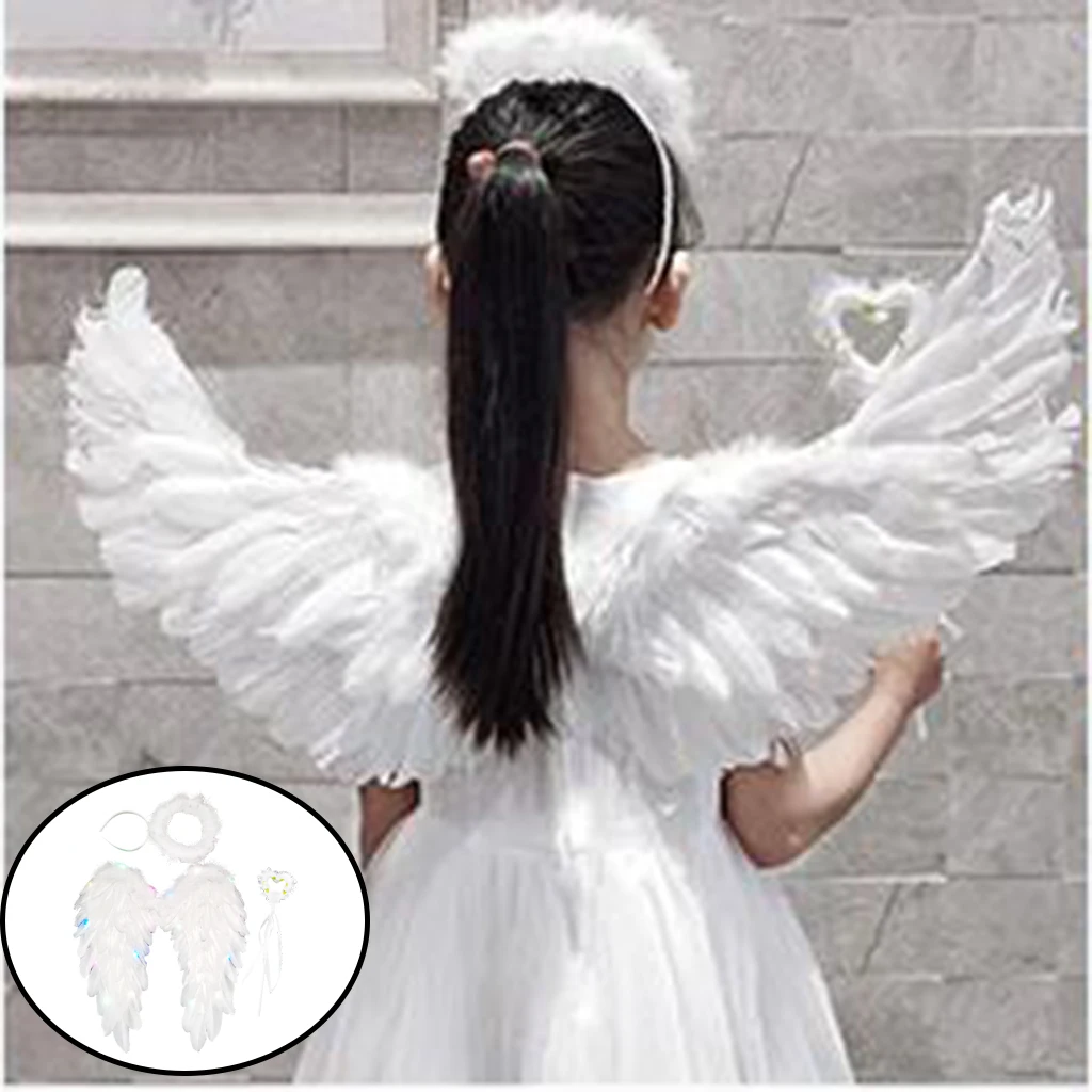 Angel Wing for Kids Angel Costumes for Girls Boys Wedding Birthday Gift