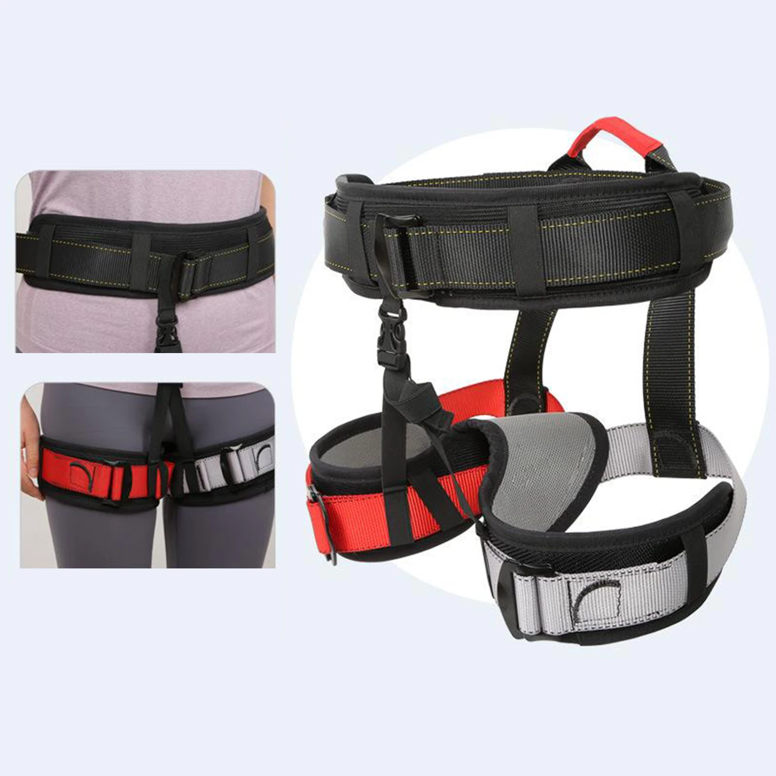Half Body Climbing Harness Waist Safety Harnes Belts for Mountaineering Rock Climbing Rappelling Tree Climbing Strap
