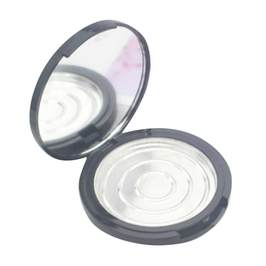 Cosmetics Eyeshadow Powder Case Blush Storage Jar Container w/ Aluminum Pans