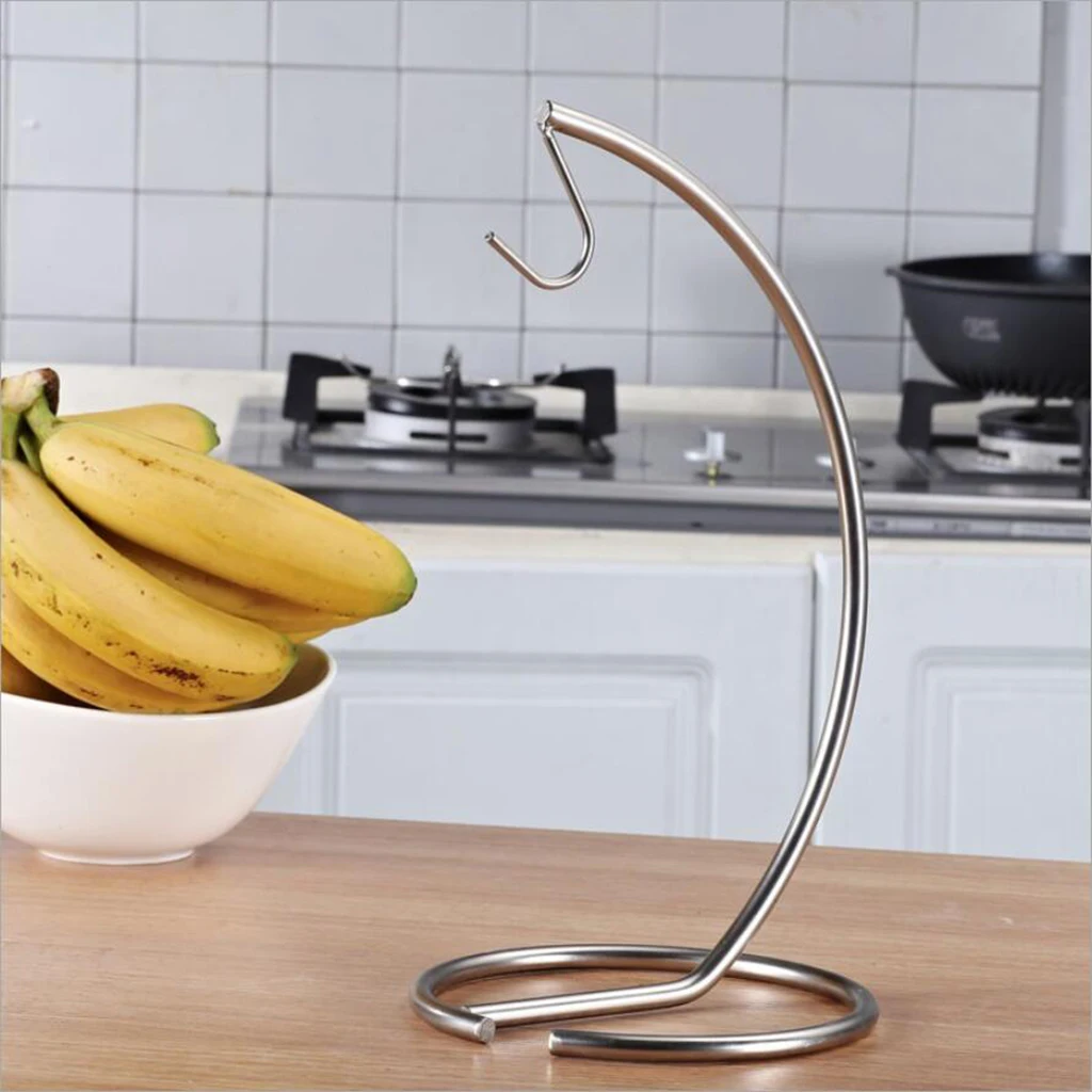 Banana Holder-Banana Hanger Under Cabinet Hook for Bananas Kitchen Items