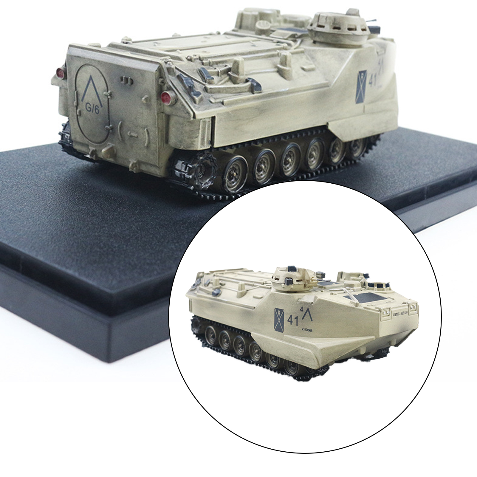 1/72 Scale American AAV7A1 Tank Model Tank Model Home Decor Accessory Craft