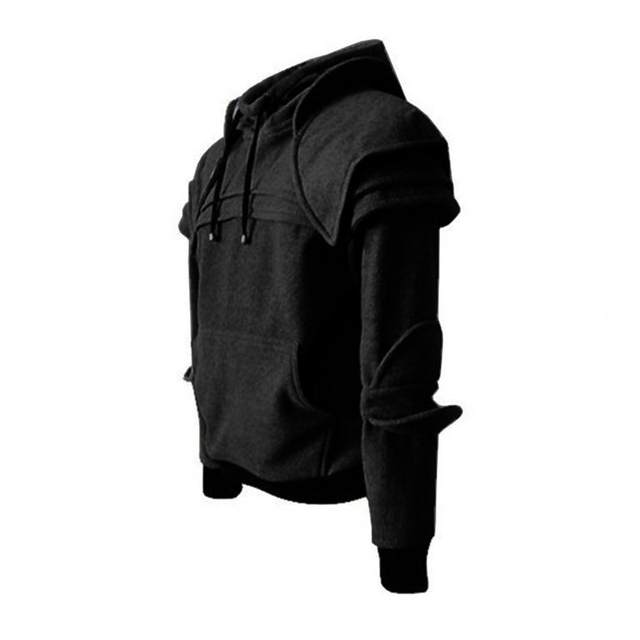 Streetwear Men Medieval Hollow Knight Hoodie Armor Sweatshirt Pullover  Hooded Jacket Coat Dropshipping