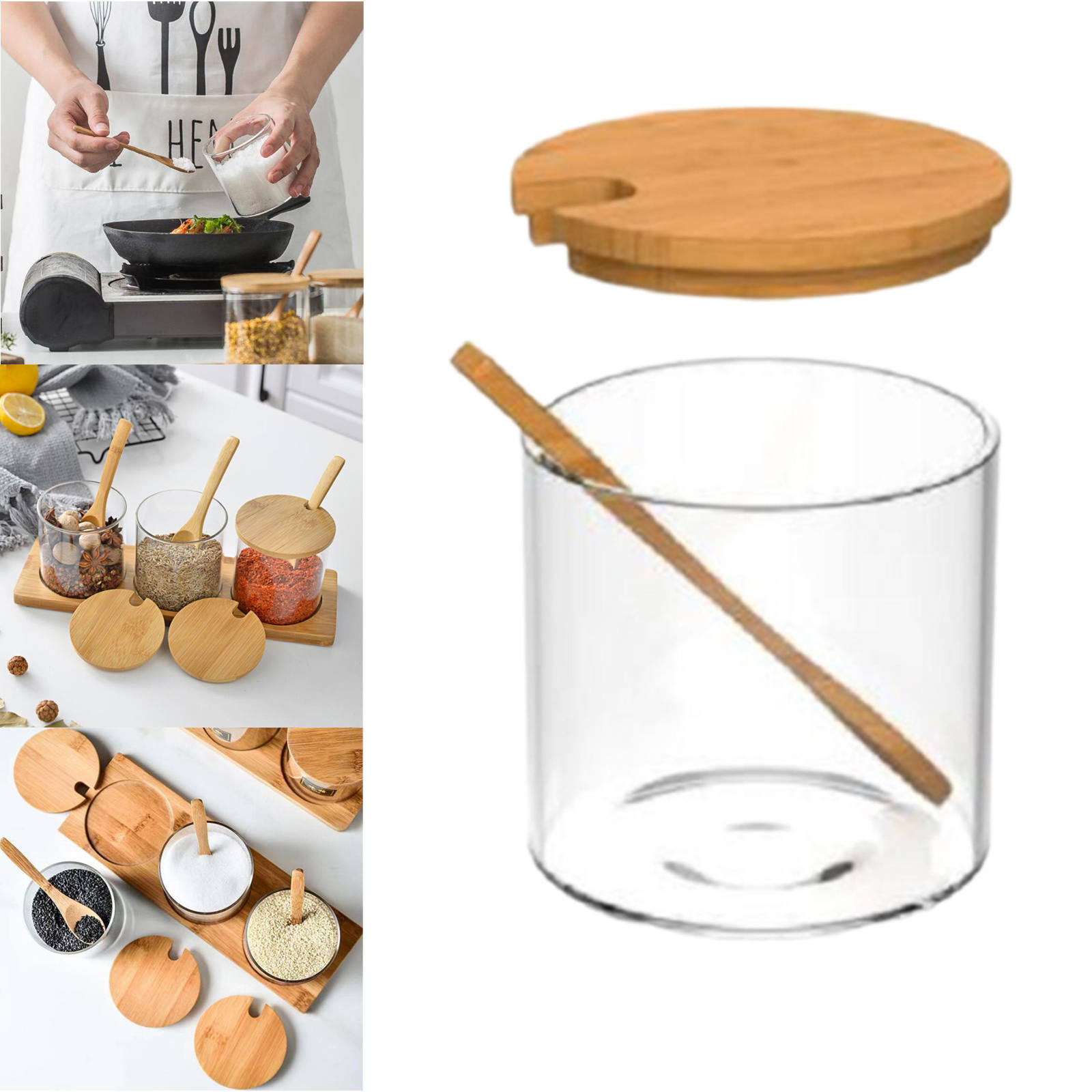 Storage Jar Candy Cookies Bottle Coffee Canister for Grains Herbs Beans