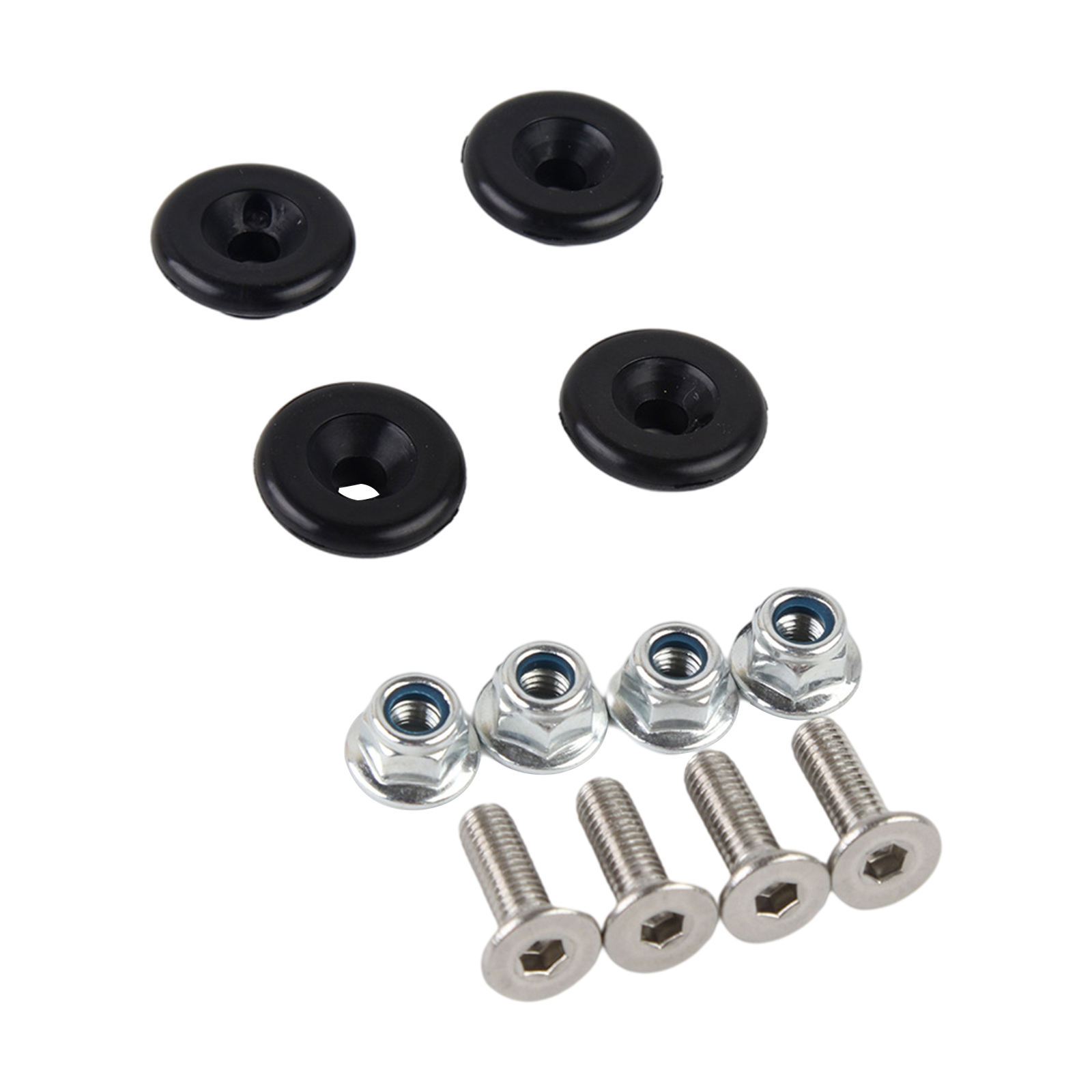 12 Pieces Motorcycle Luggage Bushing Pad Universal 4 Set Top T-Shaped Trunk Bracket Mat Fits for Storage Box Tail Toolbox Case