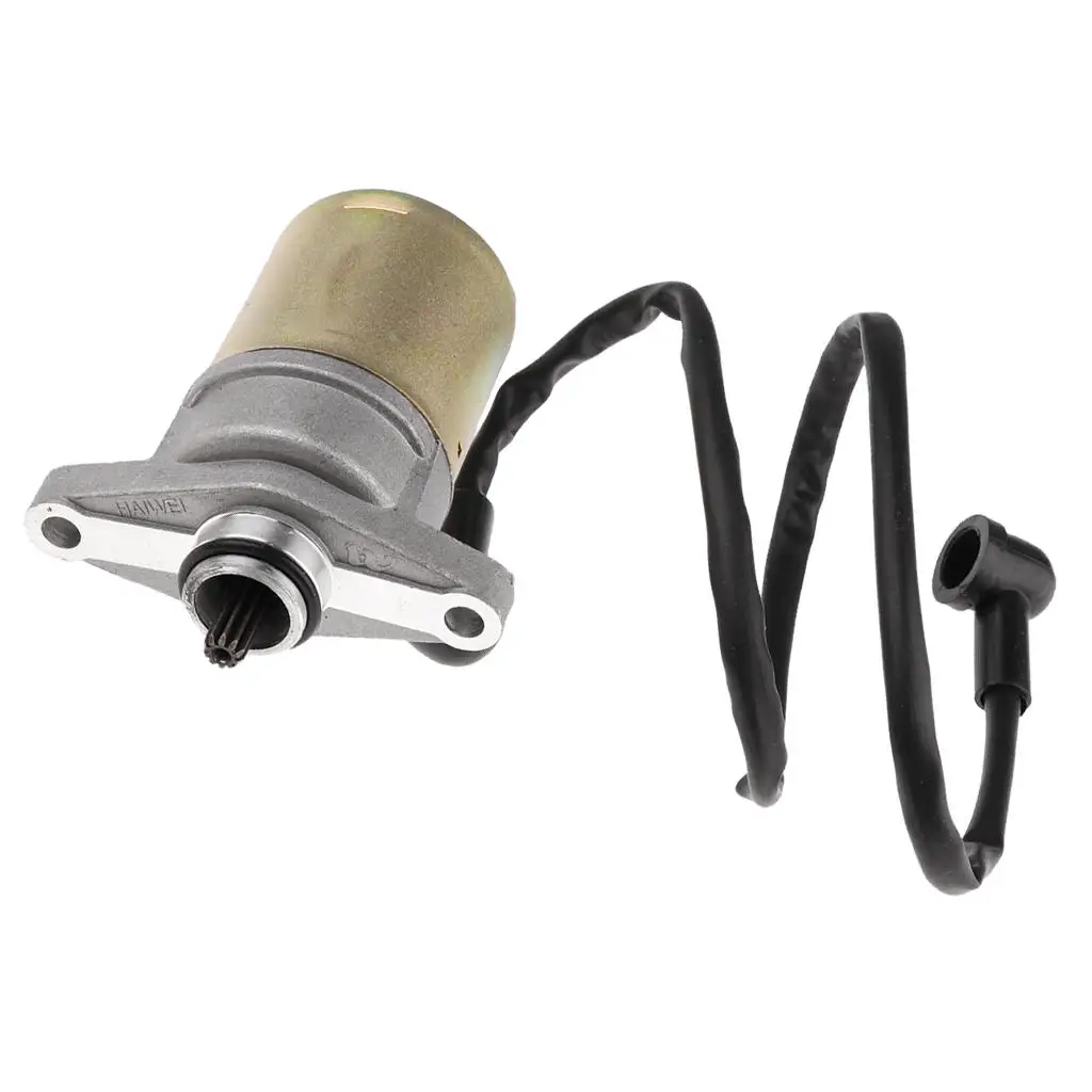 Motorcycle Moped Scooter  ATVs Go Carts Starter Motor for 10 Teeth GY6 47cc 49cc