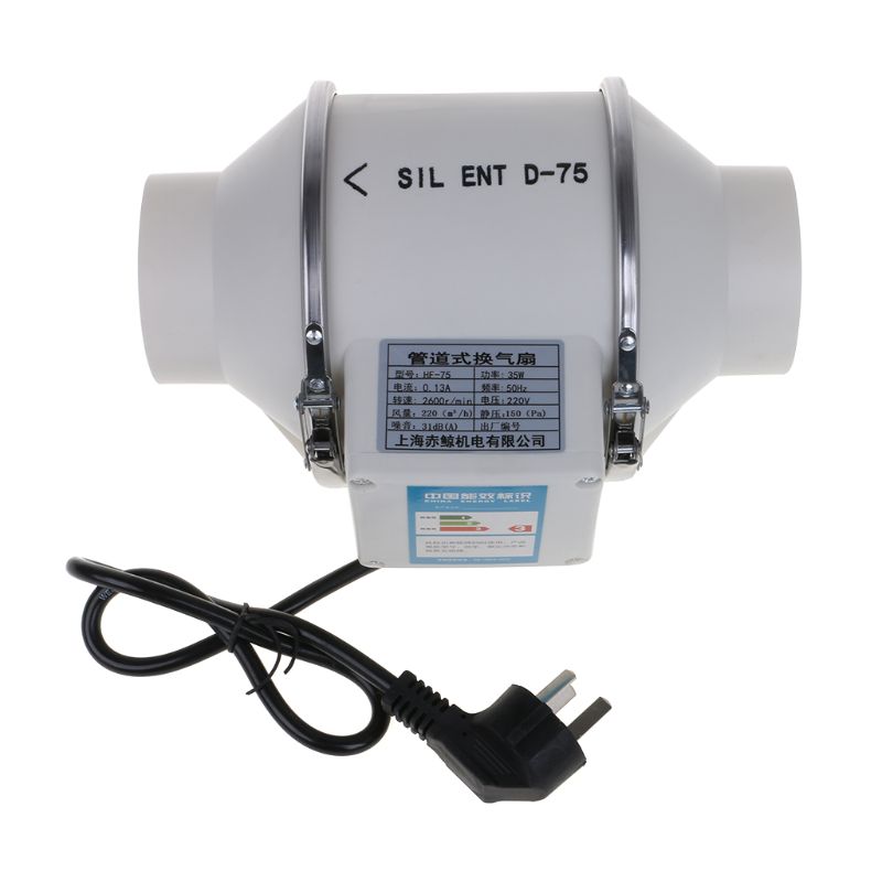 Ventilador de Tubulação Ventilador de Teto Inline Duto Extrator Booster Mini Ventiladores Ventilação Sanitário Ventilador P9yd 3 Inline duto ventilador de tubulação extrator impulsionador
