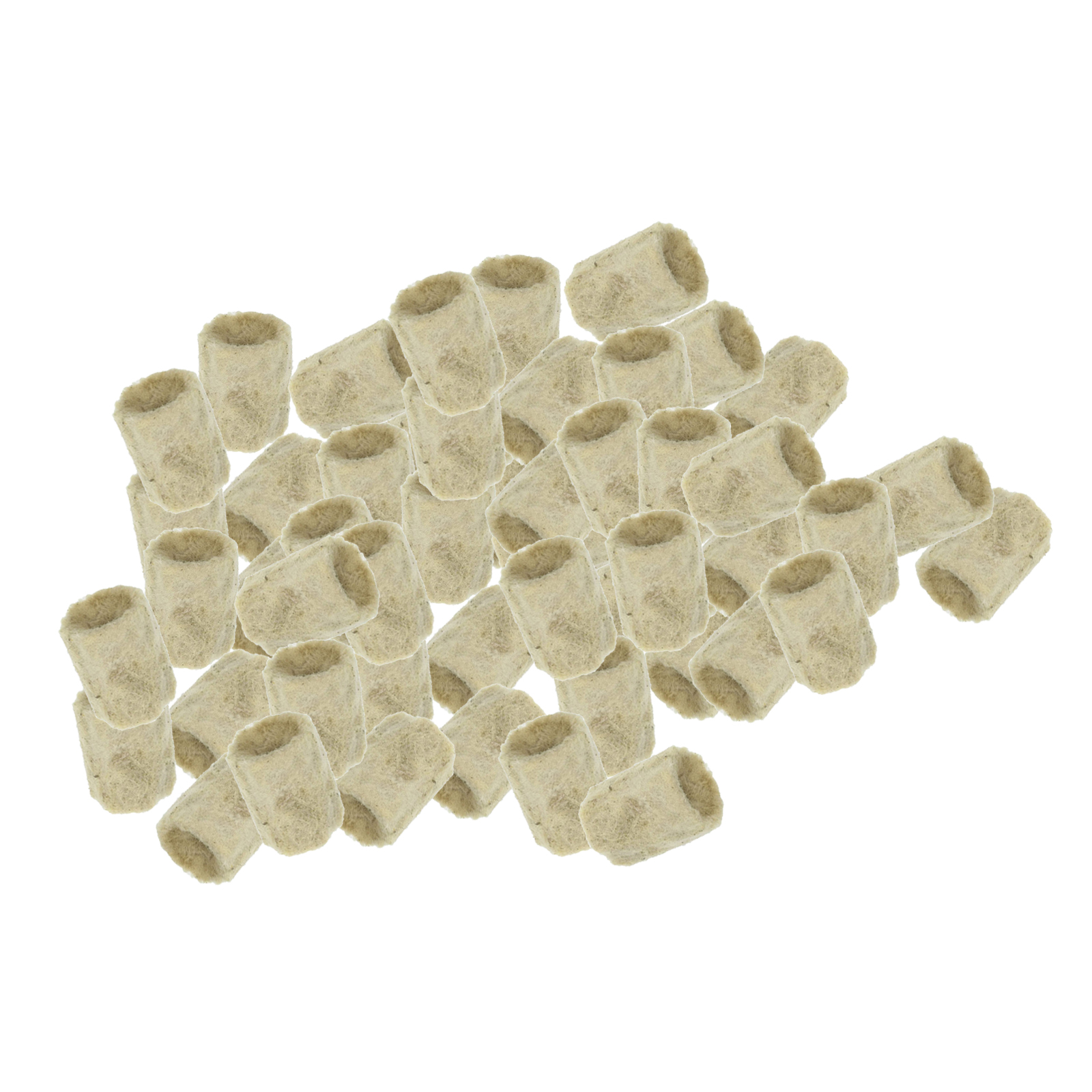 50Pcs Garden Starter Plugs Cubes Rock Wool Grow Media Seedling Soil Block