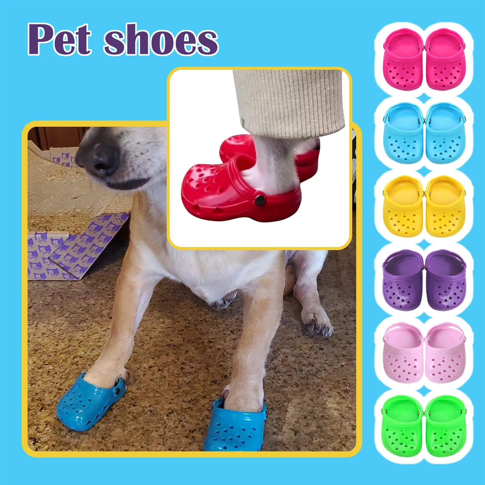 Winter Anti-Slip Pets Shoes For Small Dogs Fashion Rainy Boots Accessories New 