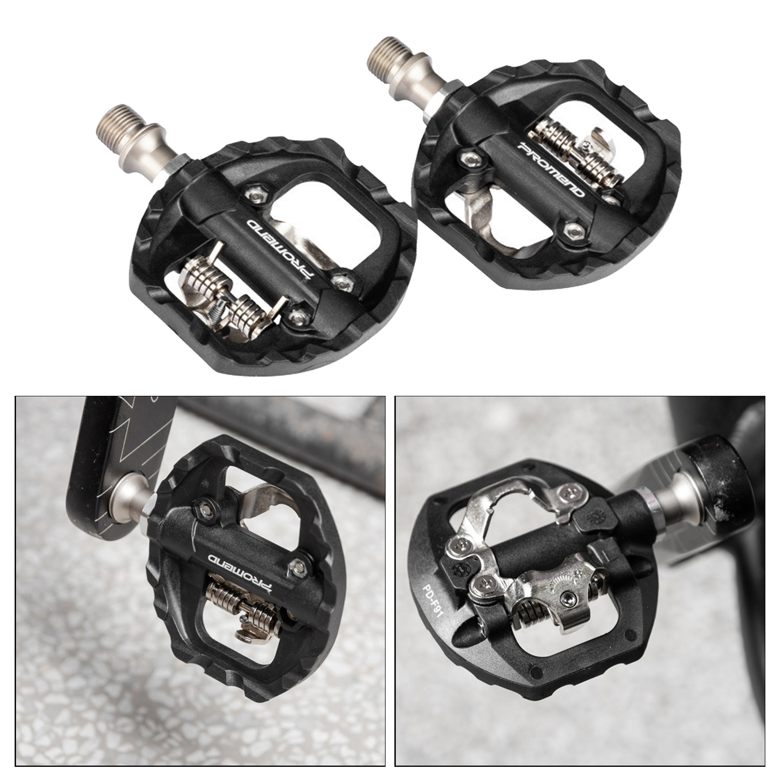 Dual Function Platform Multi-Use Compatible with SPD Mountain Bike Bicycle Sealed Clipless Pedals Great for Touring Road Bikes