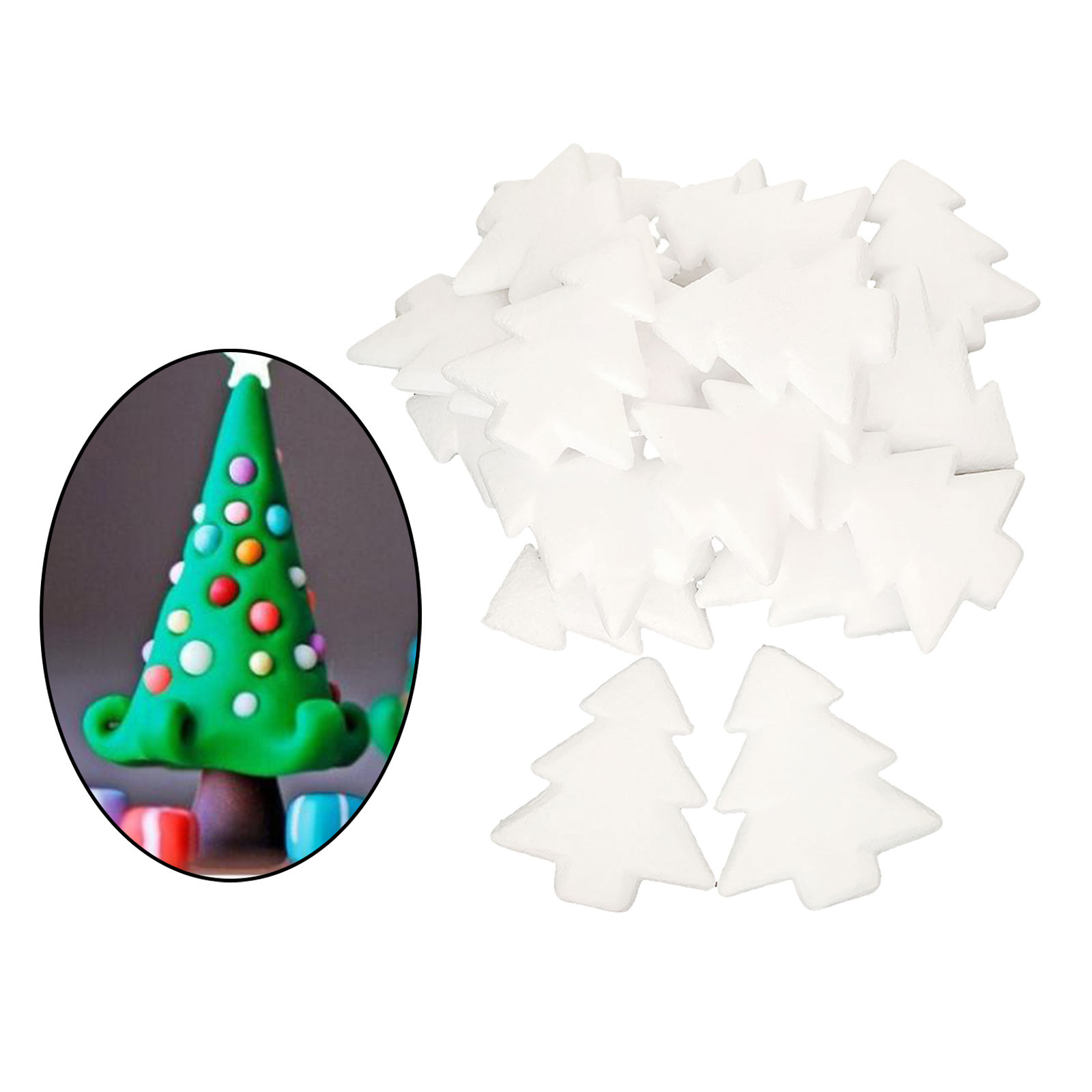 20Pcs/Set DIY Christmas Tree Diy Making Materials Kid Craft for Xmas Party