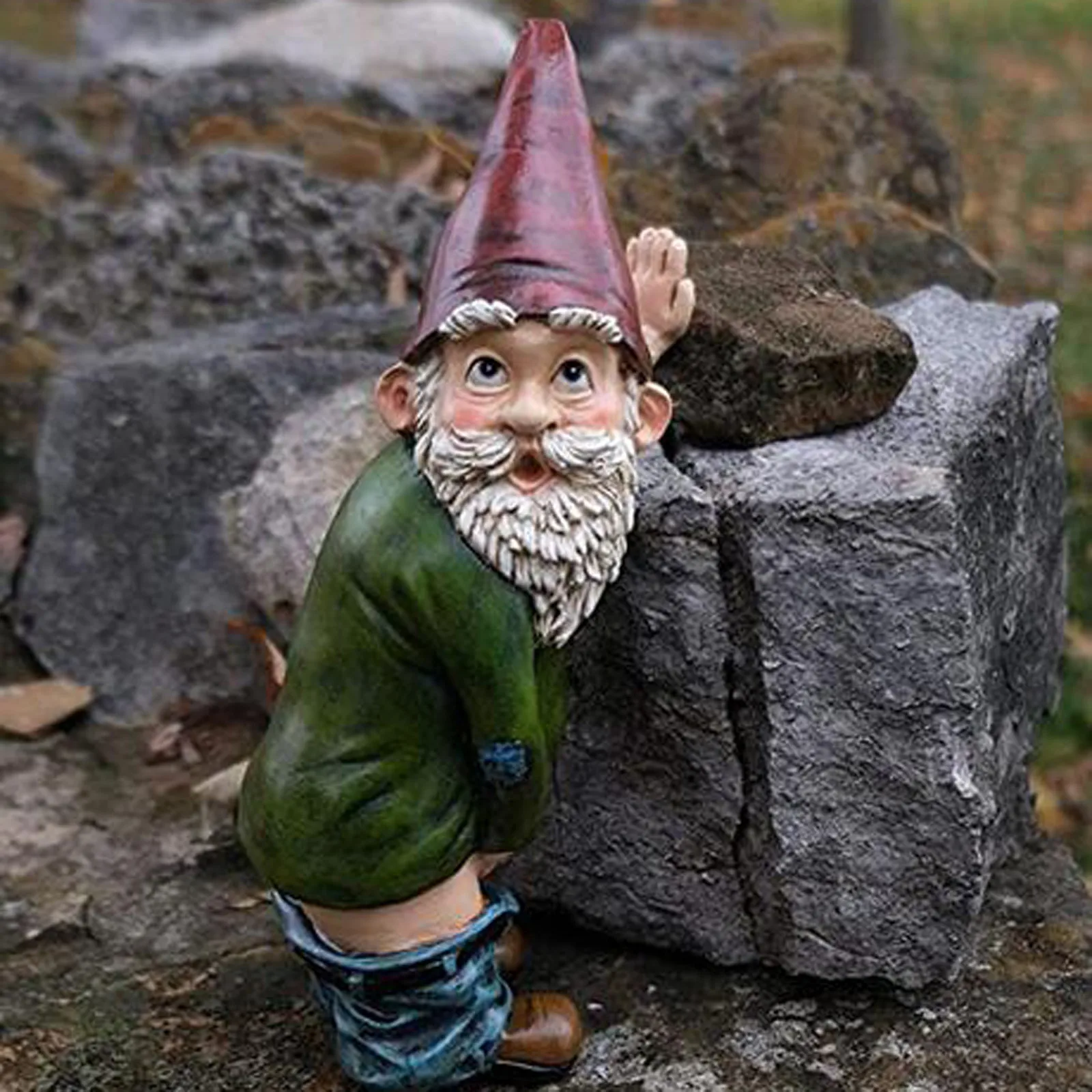 Peeing Gnome Naughty Garden Decoration Ornament Accessories Elves Desk Gift New 