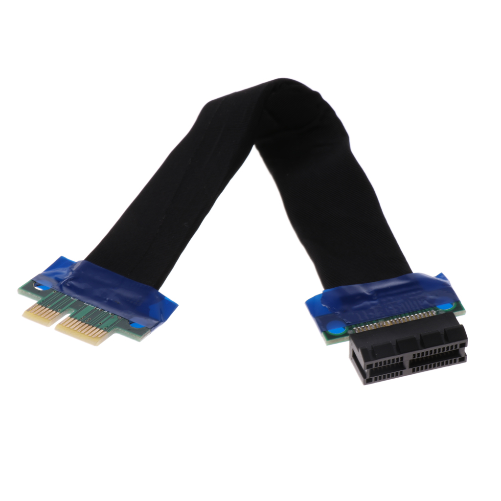 1 Pcs Adapter Cable PCI-E Express 1X Riser Card Flexible Cord Ribbon Cable