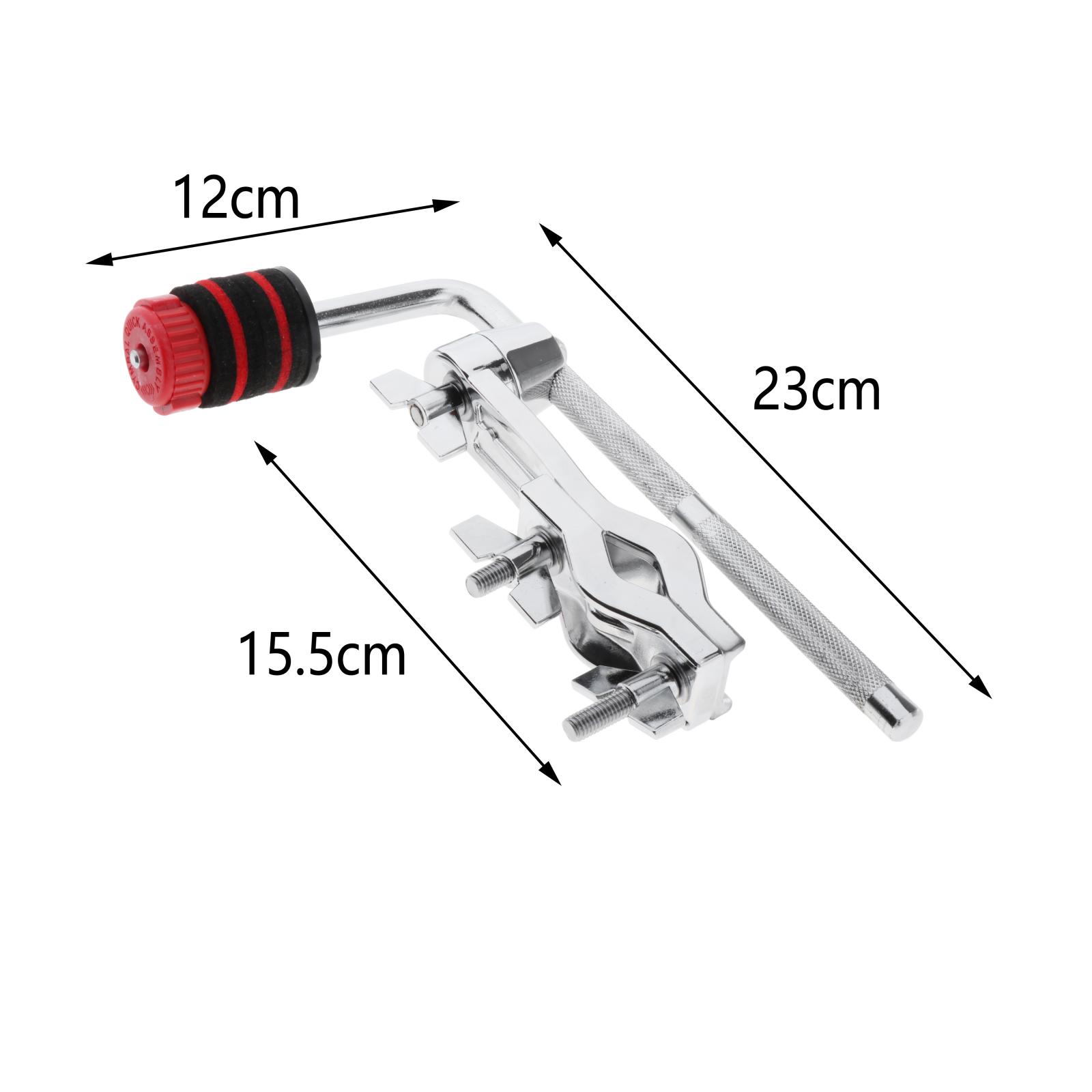 Durable Metal Cymbal Drum Boom Arm Holder W/ Clamp Attachment Parts Hardware