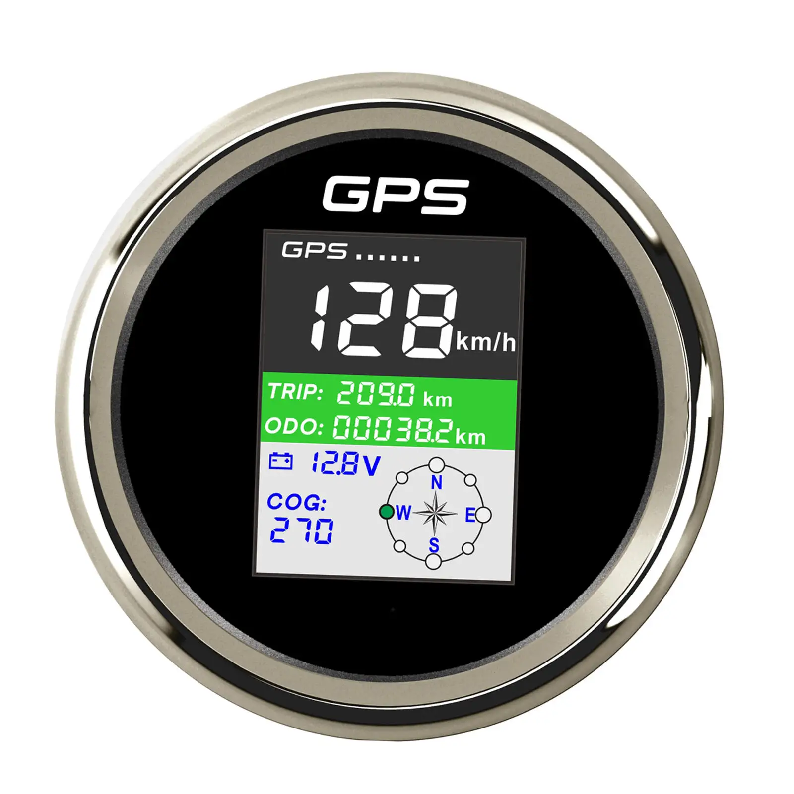 GPS Speedometer Gauge Plg3-BS-GPS Marine GPS Odometer Adjustable Mileage for Car Motorcycle Truck Boat Car