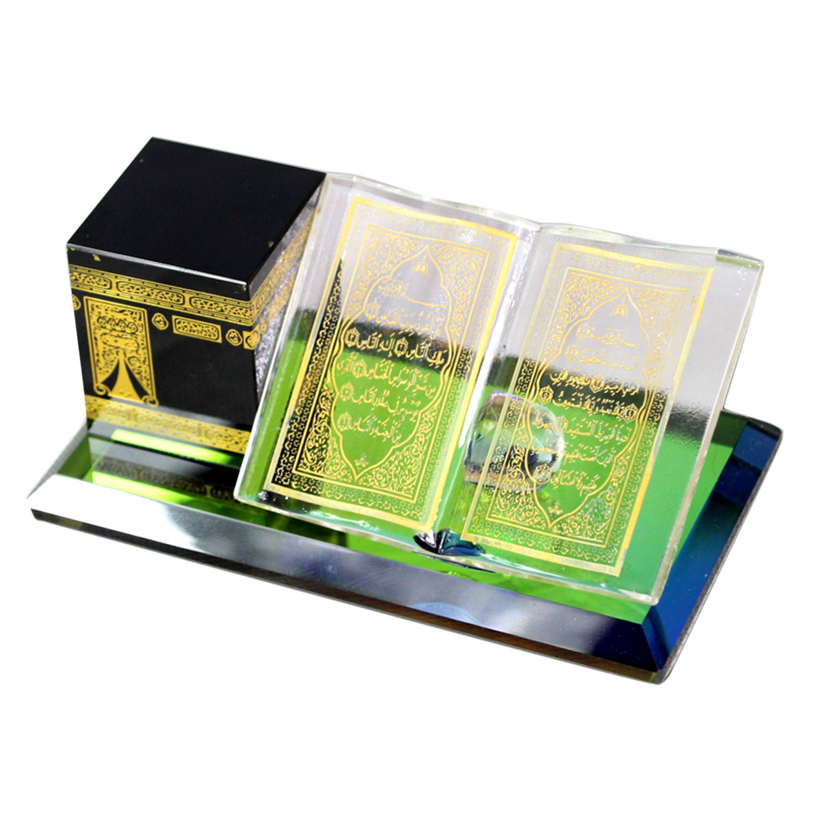 Muslim Decorative Model Crystal Collectible Figurines Model Car Decor Gift Desktop Decoration Gift for Adults and Kids