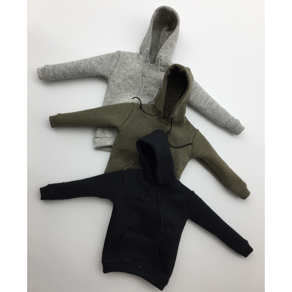 1/6 Scale Mens Long Sleeve Hoodie Sweatshirt Outfit Clothing for 12