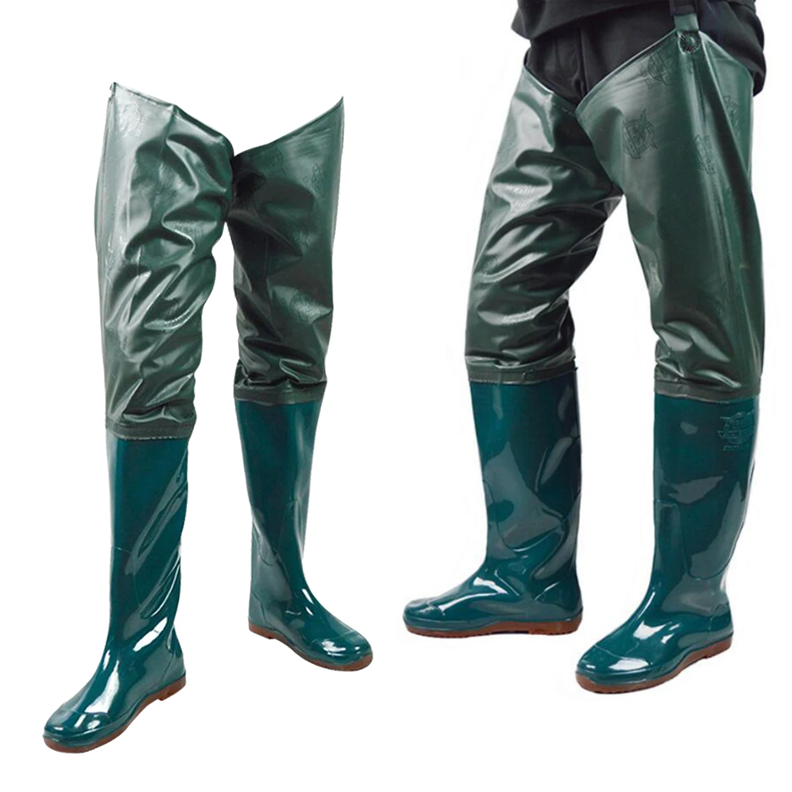 Waterproof Fishing Waders PVC Boot Coarse Rain Hunting Hip Wader Water Pants