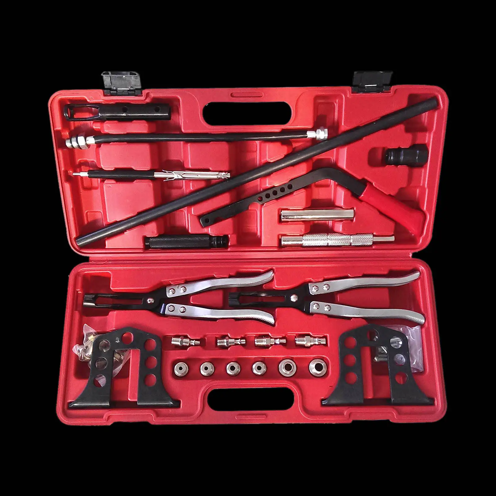 Pro Cylinder Head Service Tool, For Valve Springs Guides Bushes Stem Seals Set, Fit for 8 16 and 24 Valve Engines Tools