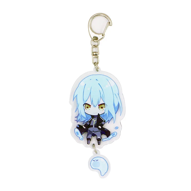 Rimuru Tempest Cosplay Keychain That Time I Got Reincarnated as a Slime Cartoon Figure Key Ring Acrylic Pendent Gift Key Chains halloween outfits