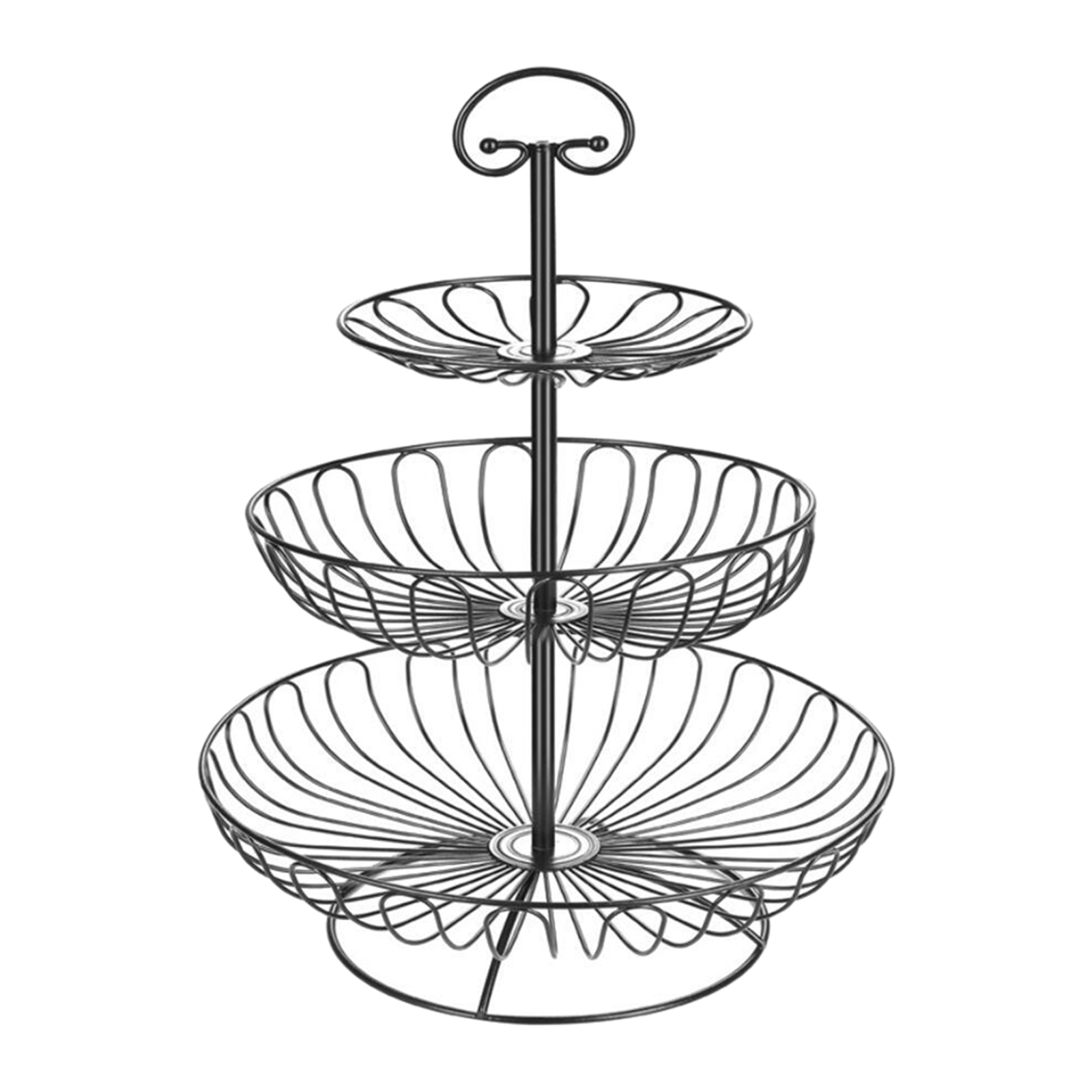 3Tier Metal Fruit Basket Kitchen Holder Rack Vegetable Bowl Storage Stand Dining